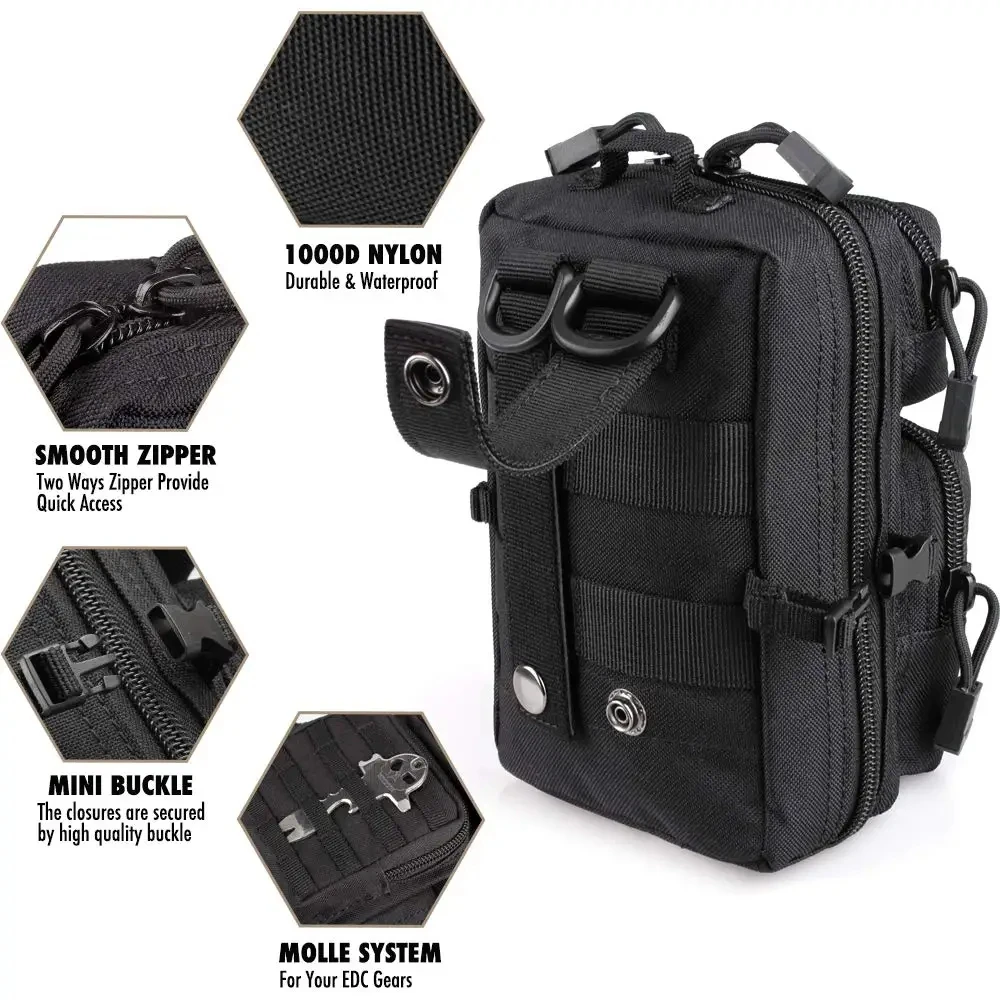 Outdoor Hunting Gear Storage - Mini borsa multiuso con sistema MOLLE,