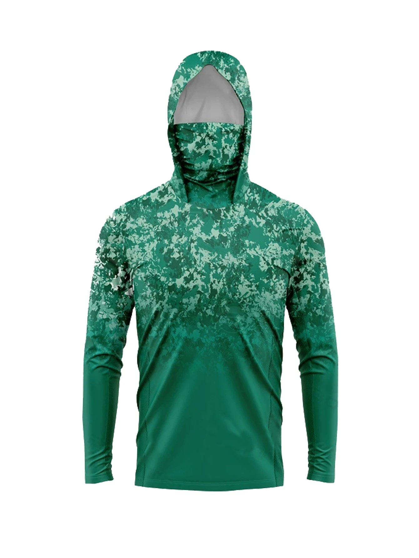 Outdoor Hunting Prints - Felpa da Pesca con Protezione Solare