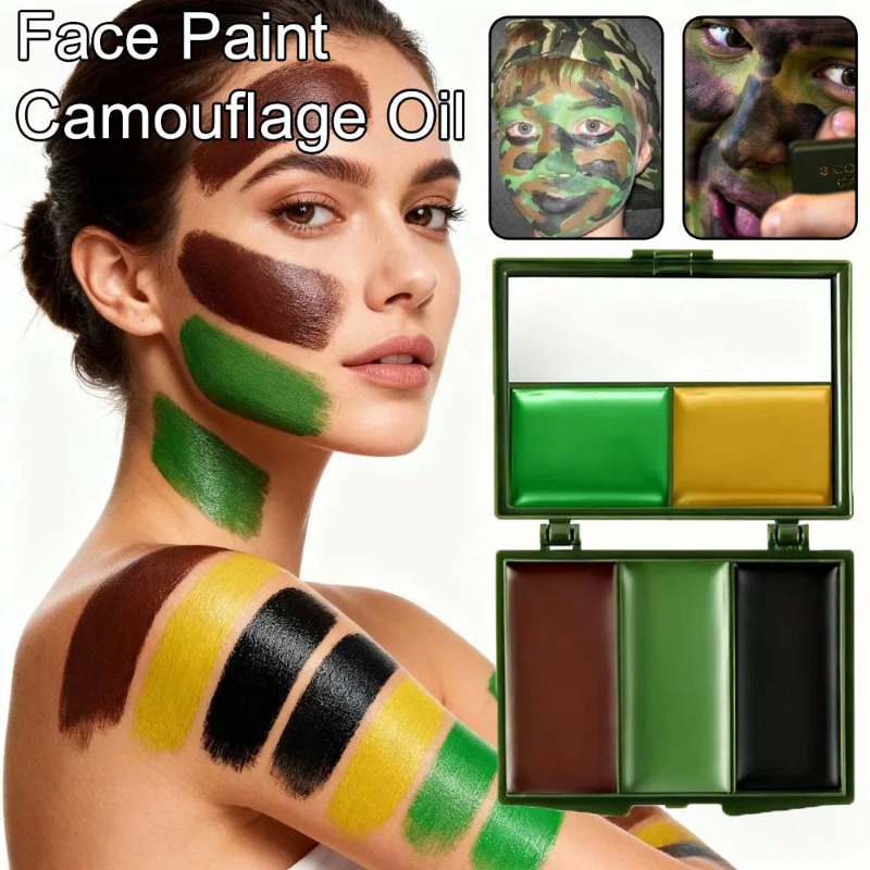 Trucco mimetico a tre colori p - Camo Face Paint recensione e prezzo